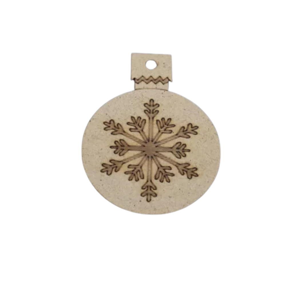 Деревянная новогодняя заготовка с логотипом ДВП 9х8 см